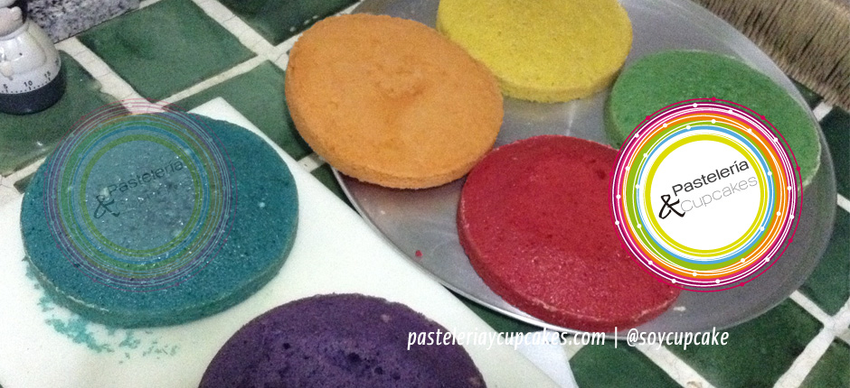 Pastel de 7 colores