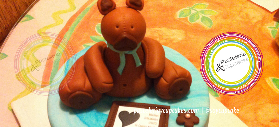 Osito con nota romantica