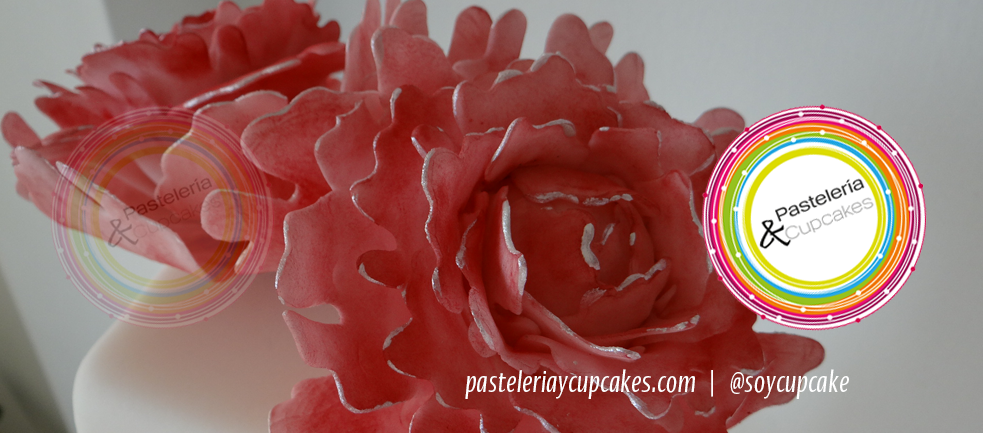 pastel de peonias y olanes