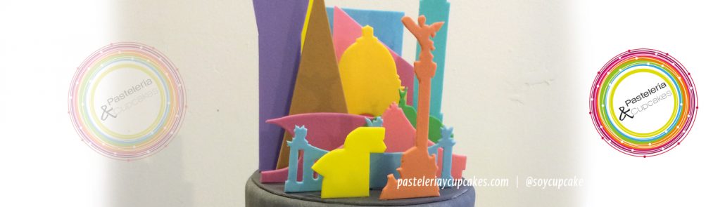 Siluetas de pasteles en fondant